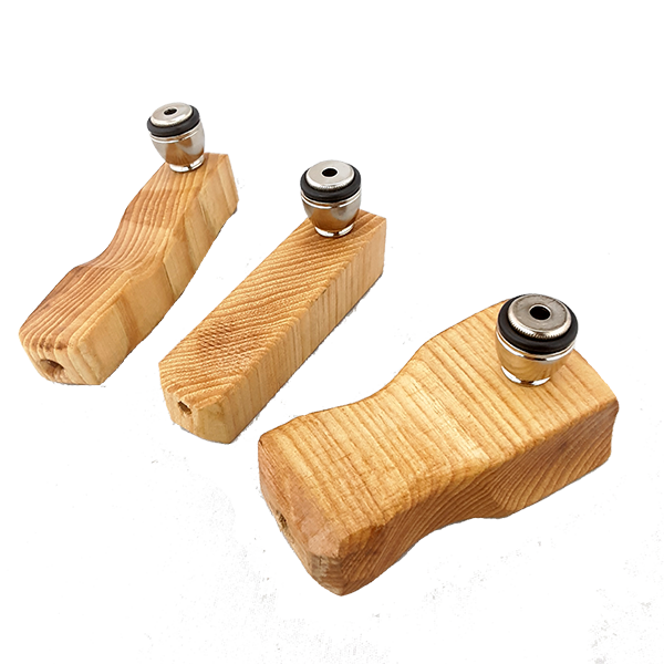 Custom Maple Wood Pipes - Set of 3